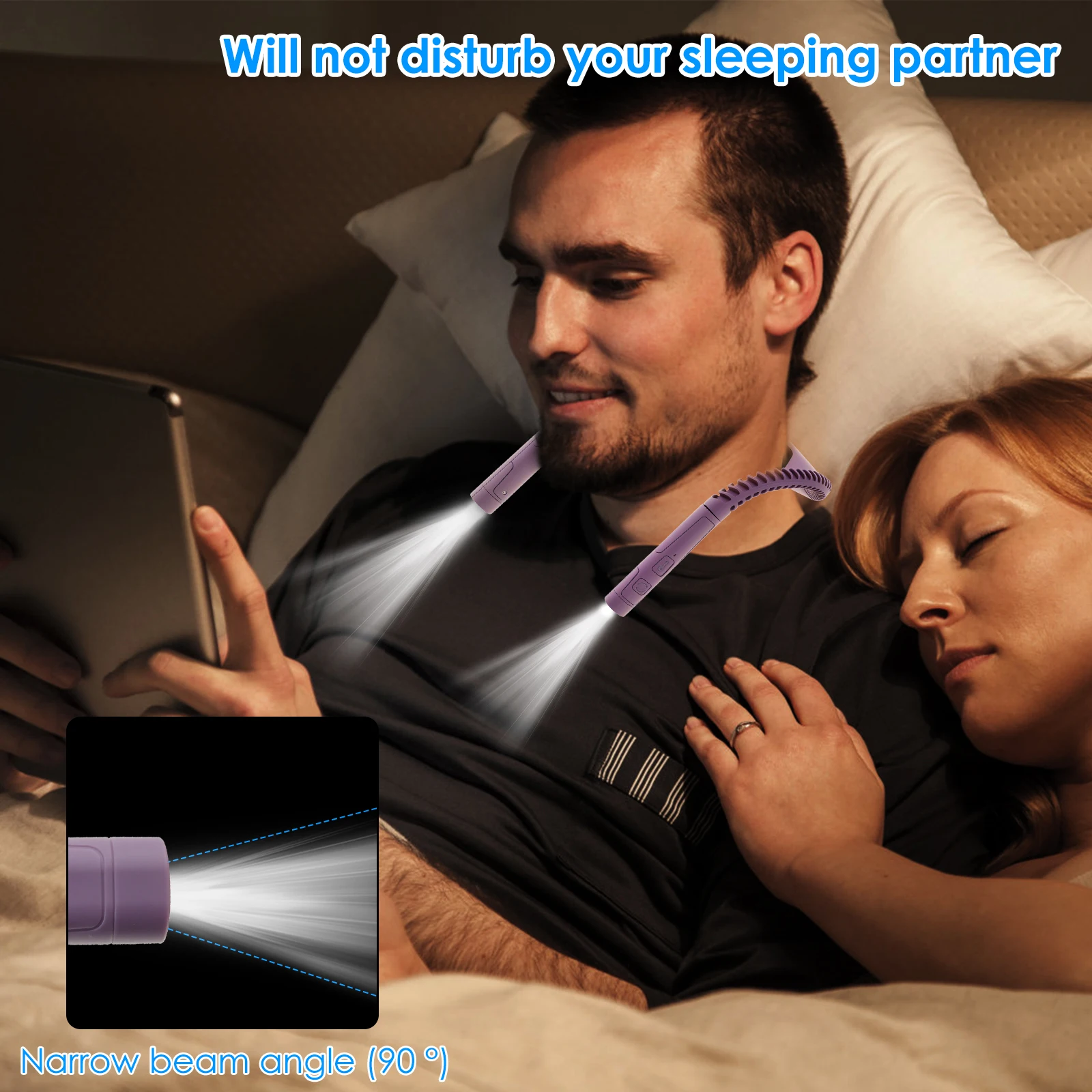 LED الرقبة القراءة الخفيفة 15 سرعة سطوع قابل للتعديل الرقبة كتاب الضوء نوع C قابلة للشحن انحناء الرقبة ضوء مريح التخييم #4