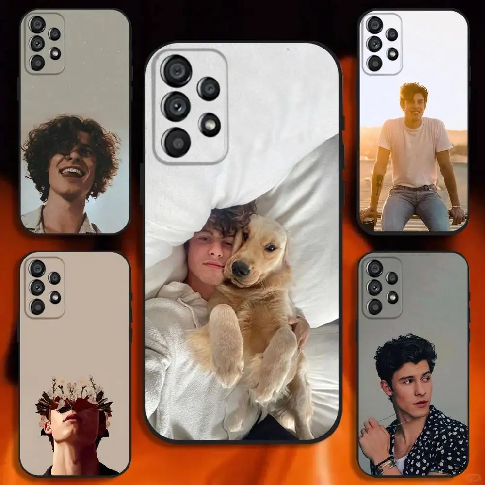 

Shawn Mendes Singer Phone Case For Samsung Galaxy A20,A21s,A22,A31,A32,A52,A53,A72,73,A80 Soft Black Cover