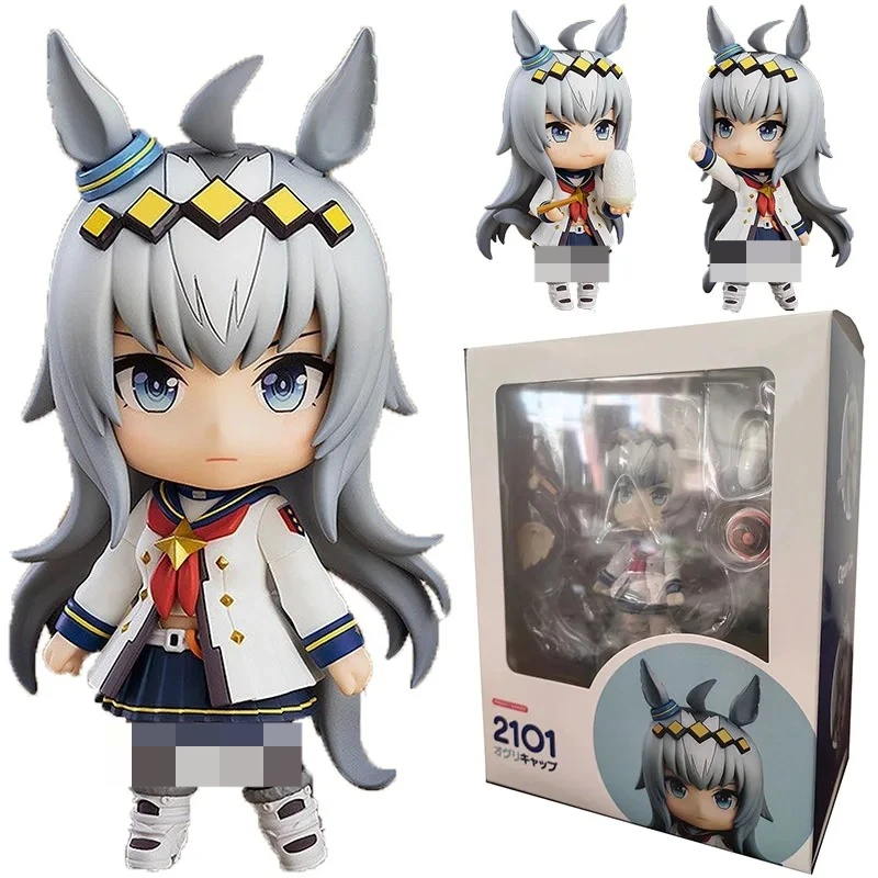 

10cm Umamusume Pretty Derby Action Figures Anime Rice Shower Tokai Teio Oguri Cap Gold Ship PVC Model Doll Toys Figure Gifts