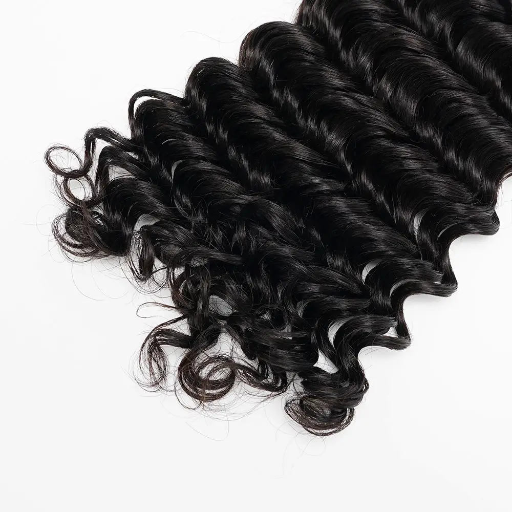 15a Deep Wave Echthaar bündel für Frauen brasilia nisches Weben 24 26 Zoll jungfräuliche Haar verlängerungen Deep Wave Haar bündel 1/3/4 Stk