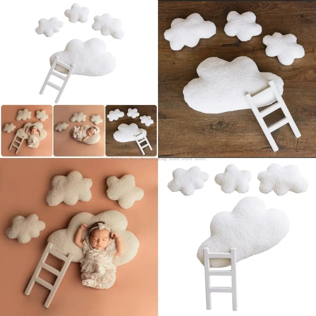 

1 Set Lovely Cloud и Ladder Photo Props для детской фотографии.