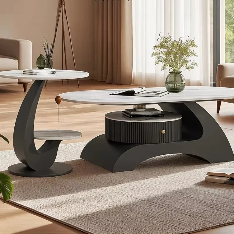 Deluxe coffee table living room furniture removable center bedside use