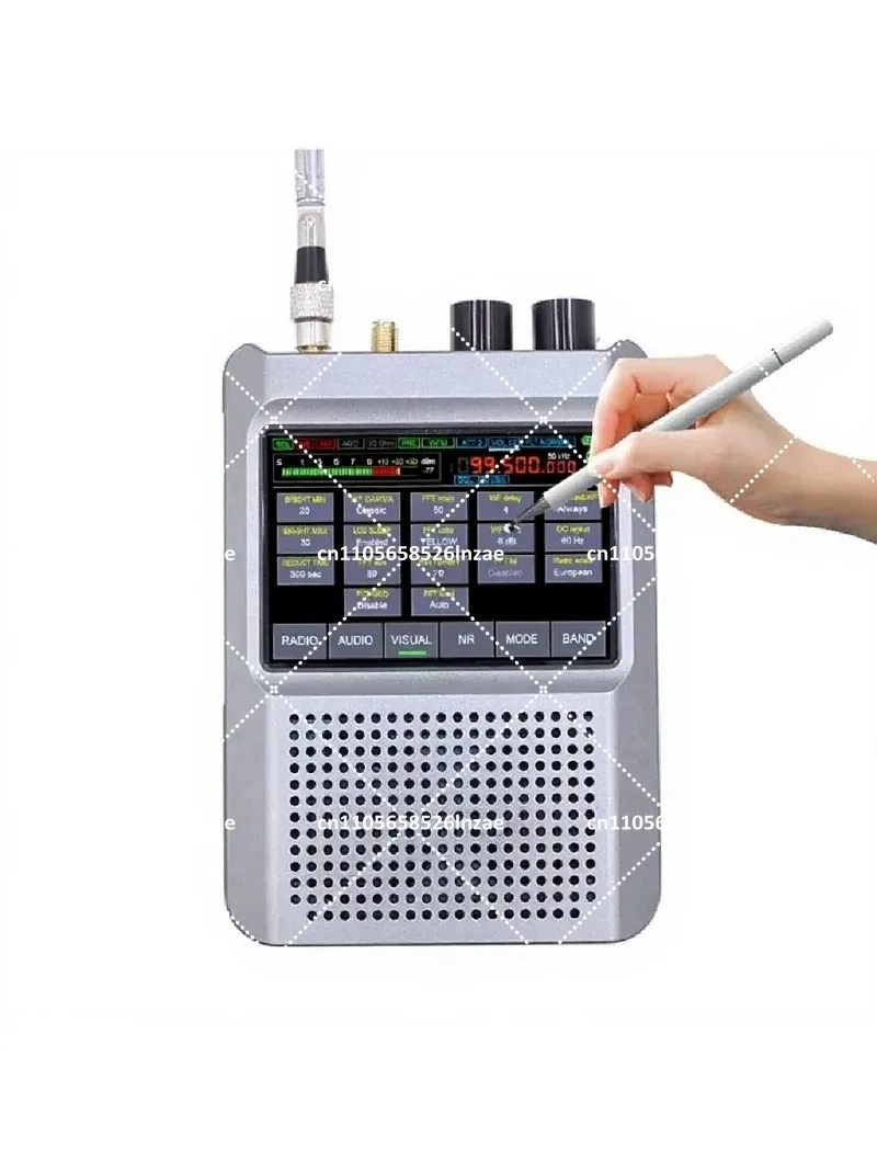 SDR  Radio Receiver New Firmware 2.30 Second Generation 10kHz-380MHz 404MHz-2GHz Stereo Radio 3.5-inch Touch LCD