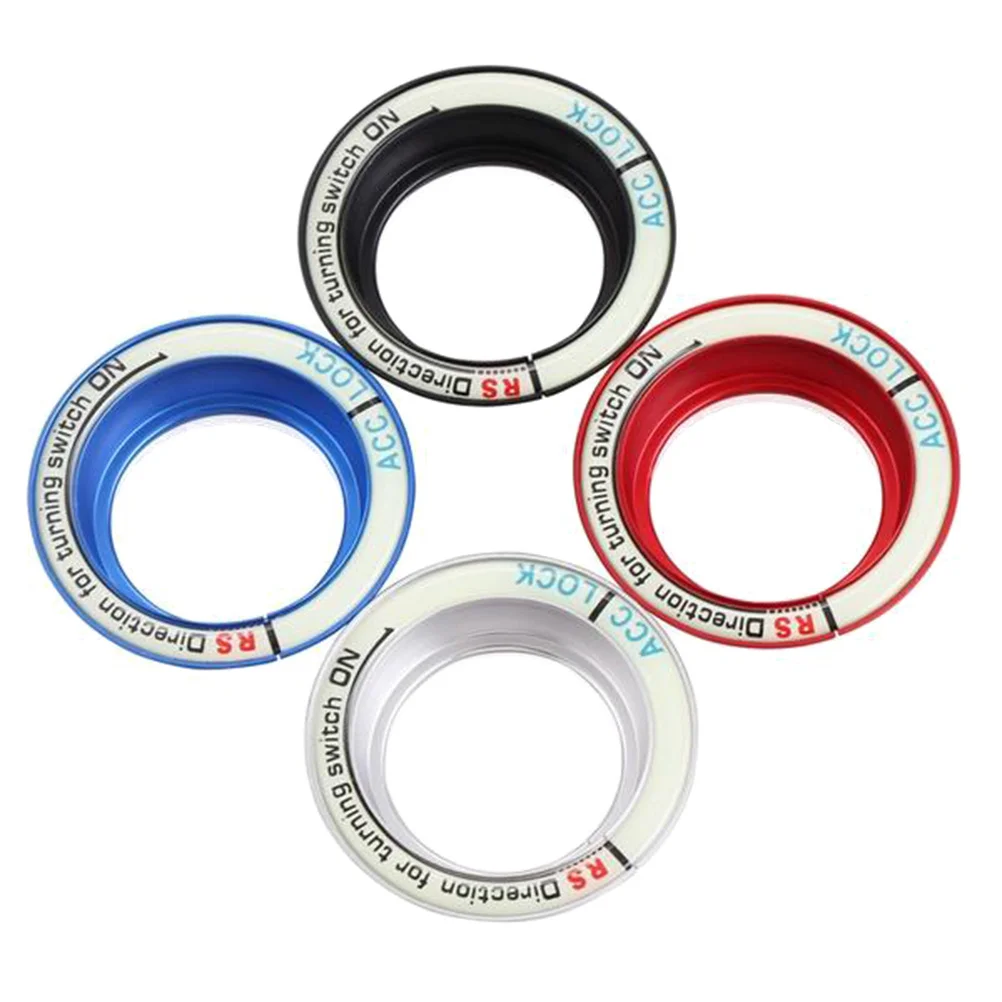 

Red Luminous Key Hole Protection Ring Sticker for Focus Car Aluminium Alloy Glow Ignition Cover Decal Durable Self Adhesive