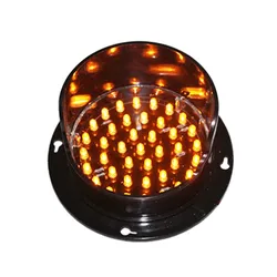 Luz de señal amarilla personalizada, reemplazo de tráfico de alto brillo, piezas de placa de flecha LED, DC12V, DC24V, 100mm