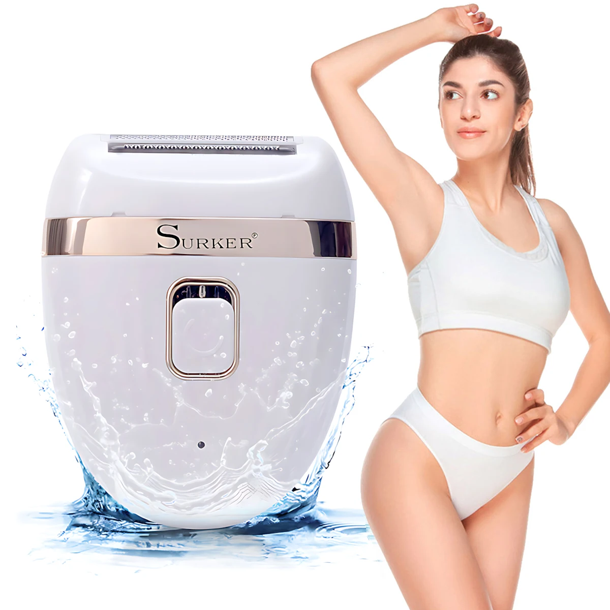 

Женский эпилятор-триммер, женская бритва для волос в паху, подмышек, ног, волос и руках, область бикини, бритва для всех волос на коже