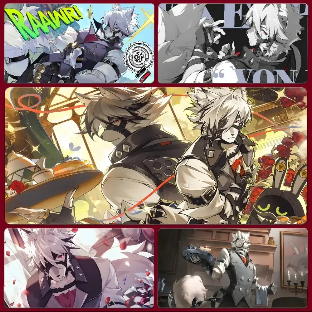 Myth Creature Lycaon Mouse Pad Large Gaming Mousepad with Stitched Edges Thickened Desk Mat PC
