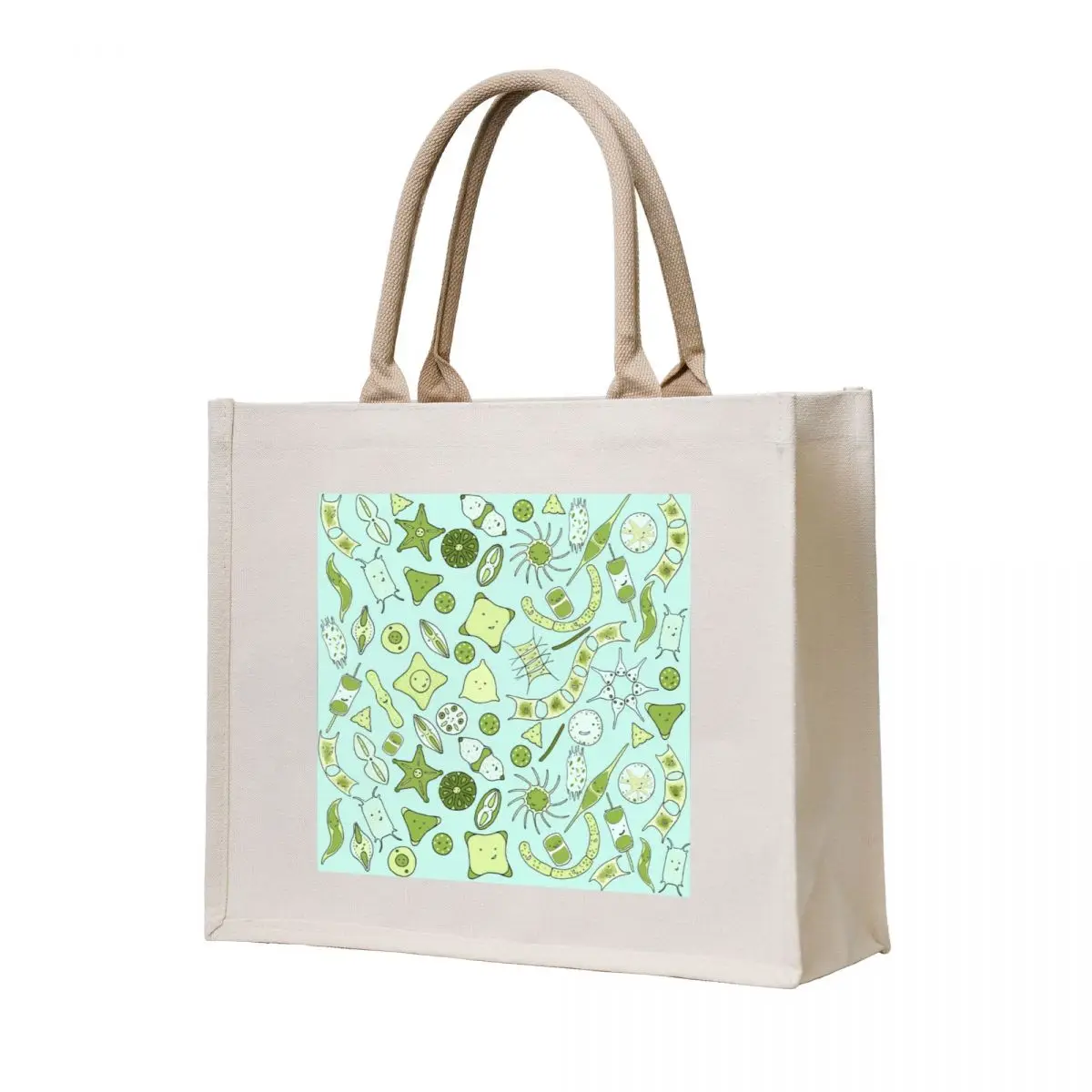 SQUARE for pillows, travel mugs, etc: Yet more diatoms! Tote Bag custom tote bag Women's bags