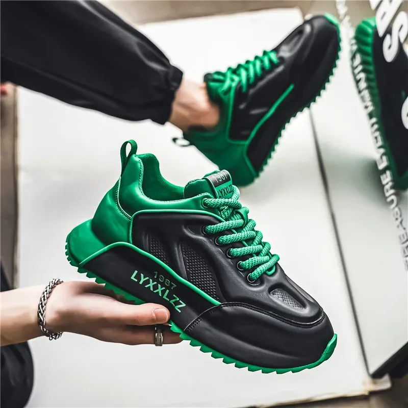 블랙 다목적 스포츠 신발, 트렌디 니치, 멋진 러닝화, 학생 맞춤형 디자인 캐주얼 신발