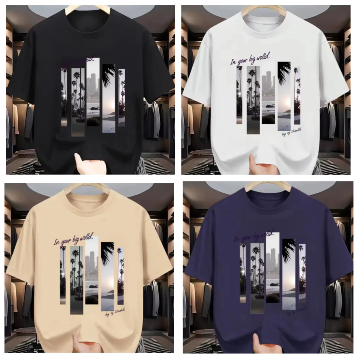 

Casual, Loose, Printed Pattern, Summer T-shirt Short Sleeve Collar Man, 100 Cotton,, Sporty ,fionsh T-shirt