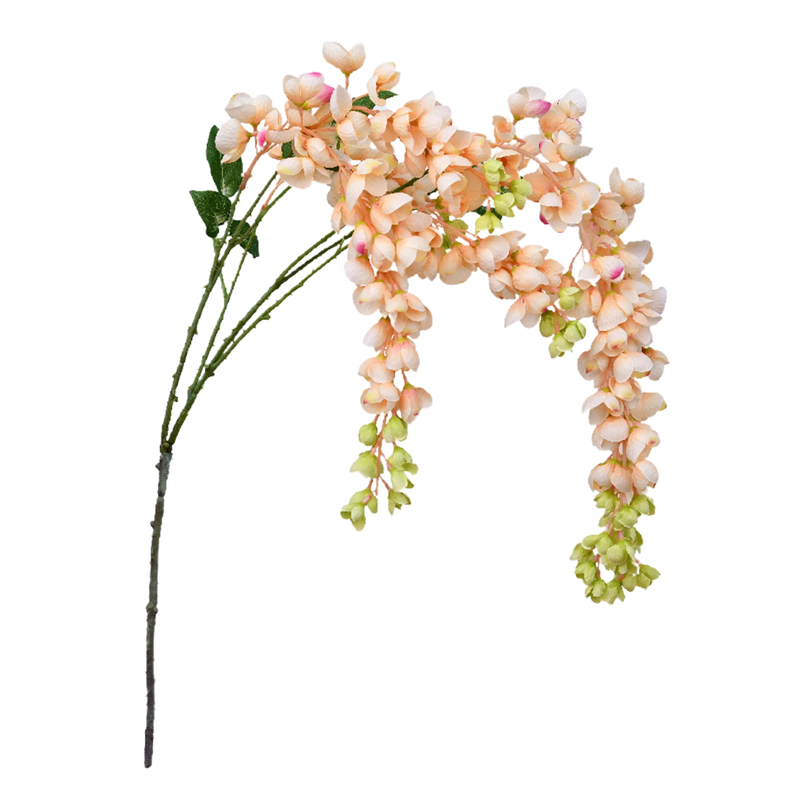 Flower Artificial Wisteria Ornament Party Hanging Fake Silk Home Simulation Bush White Vine Chain Decoration Festival Supplies