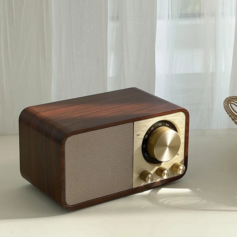 European Style Retro Bluetooth Speaker, Portable Card Radio,Wine Cabinet Ornament, Bass Stereo Player, Elegant Sound, Stylish De