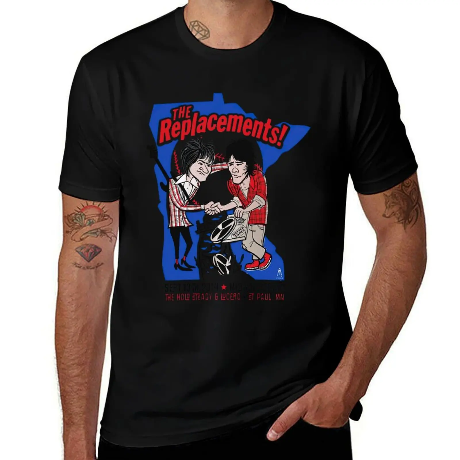 The Replacements Midway Stadium Concert Tour Vintage T-Shirt Cool Feeling Summer Tee Shirt T-Shirt