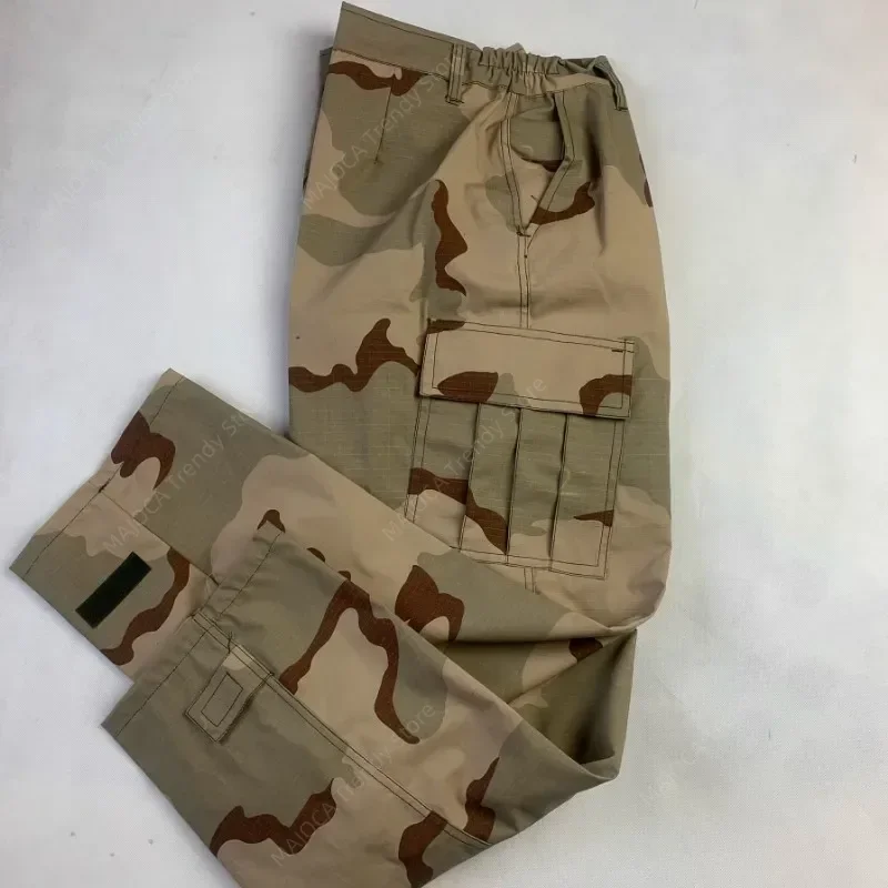 Lente Herfst Woestijn Camouflage Uniform Jachtkleding 3-kleuren Desert Camo US Uniform Jas Broek