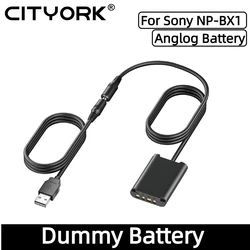 NP-BX1 NP BX1 Dummy Battery DK-X1 USB-A Type-C Power Adapter DC Coupler for Sony ZV-1 RX1 WX500 RX100M6 H400 HX50 HX99 HX300
