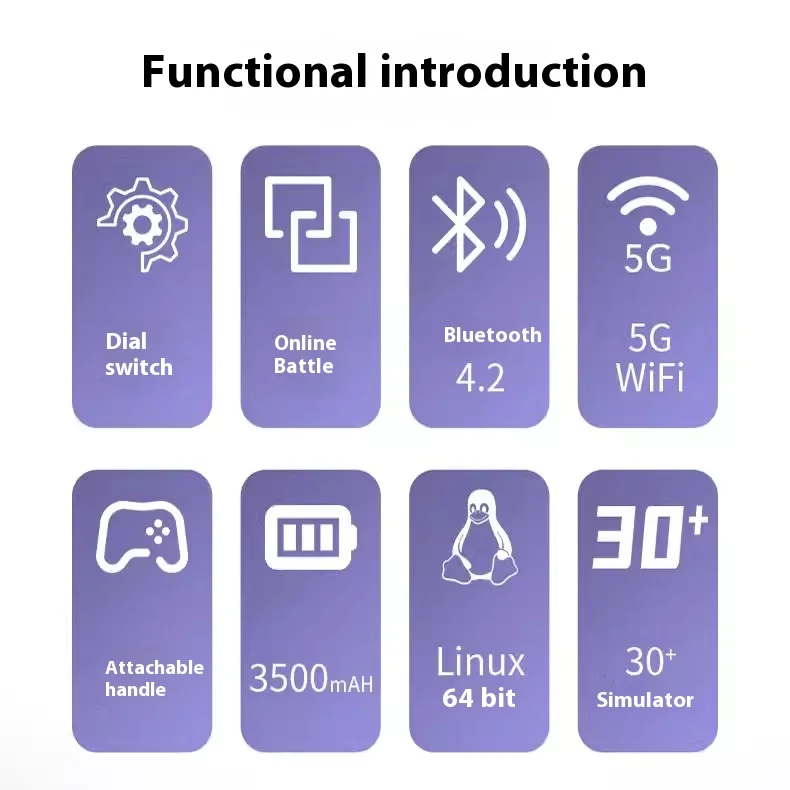 3.4 IPS Screenretro Handheld Game Console Linux System 5G Wifi & Bluetooth Enabled Handheld Game Hd Tv Output Perfect For Gamer