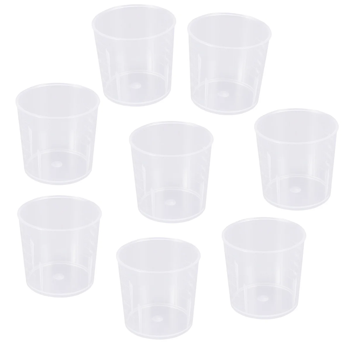 

30Pcs 30Ml Measuring Cups Transparent Graduated Plastic Tools for Water Milk Solution No Waste Precise Measurement