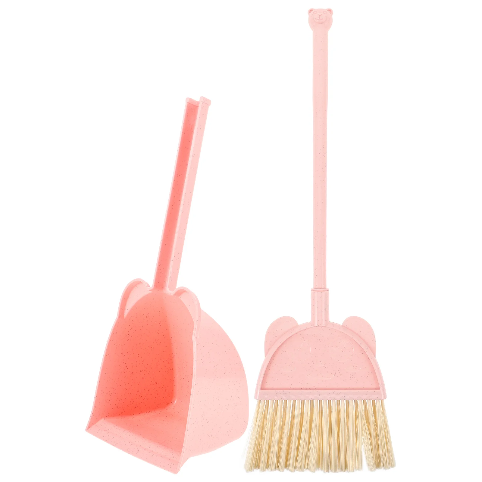 Mini Broom Dustpan Set for Kids Child Kitchen Cleaning Tools Toys Toddler Play Plastic Lightweight Storage Bright