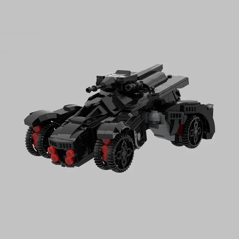 

624pcs Moc Classic Movie Vehicles Arkham Knight Batmobile Car Model Building Blocks Creative Assembly Bricks Toy DIY Present