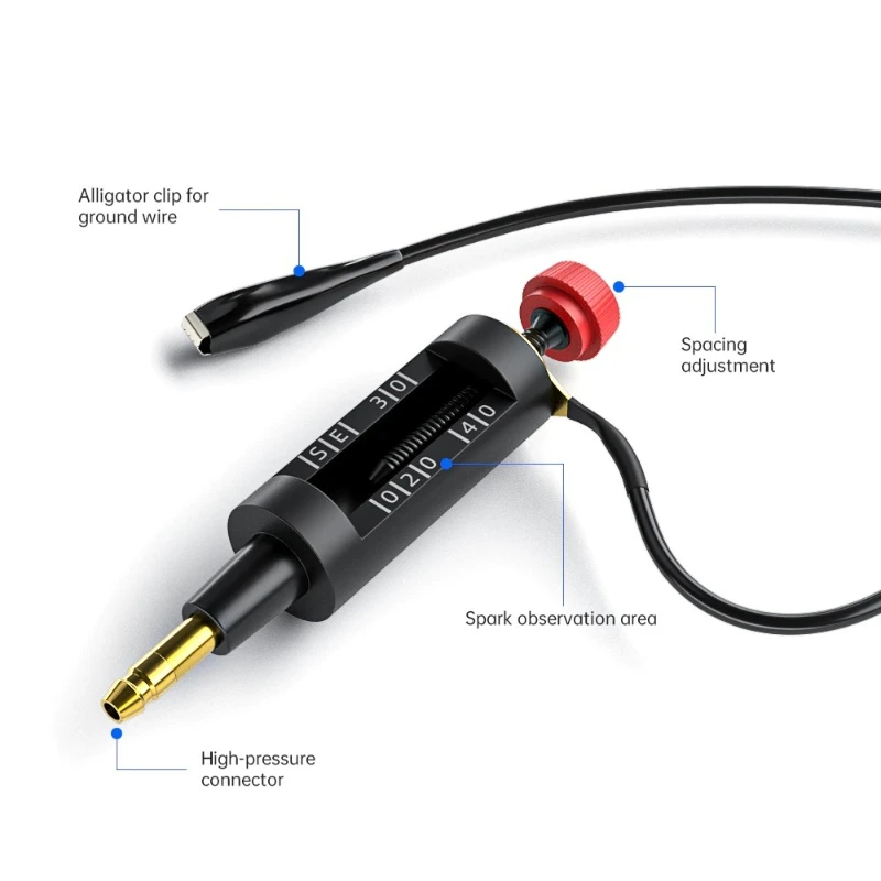 1/2Pcs Multi Function Spark Plug Tester Wrench Ignition System Coil Engine Tester Adjustable Car Repair Tool Auto Accessories