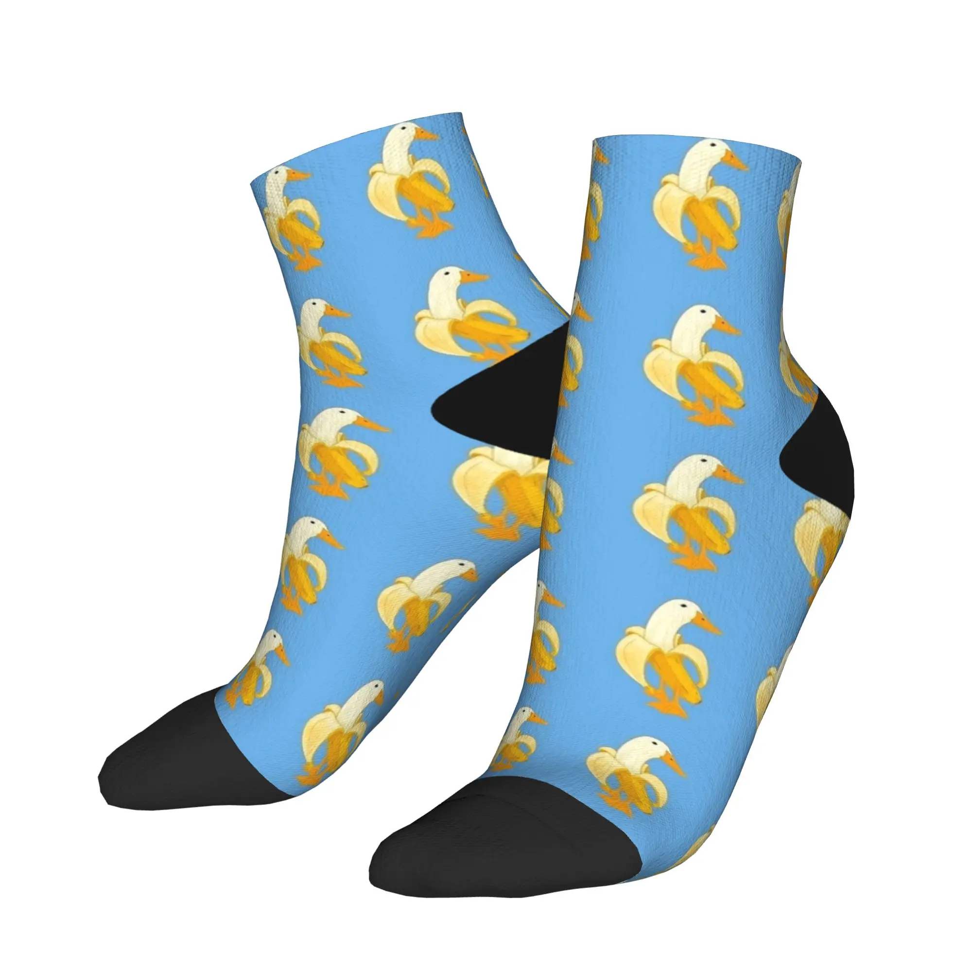 

Забавные носки с банановой уткой, забавные носки до щиколотки, летние нескользящие женские и мужские качественные повседневные носки с принтом для занятий спортом на открытом воздухе