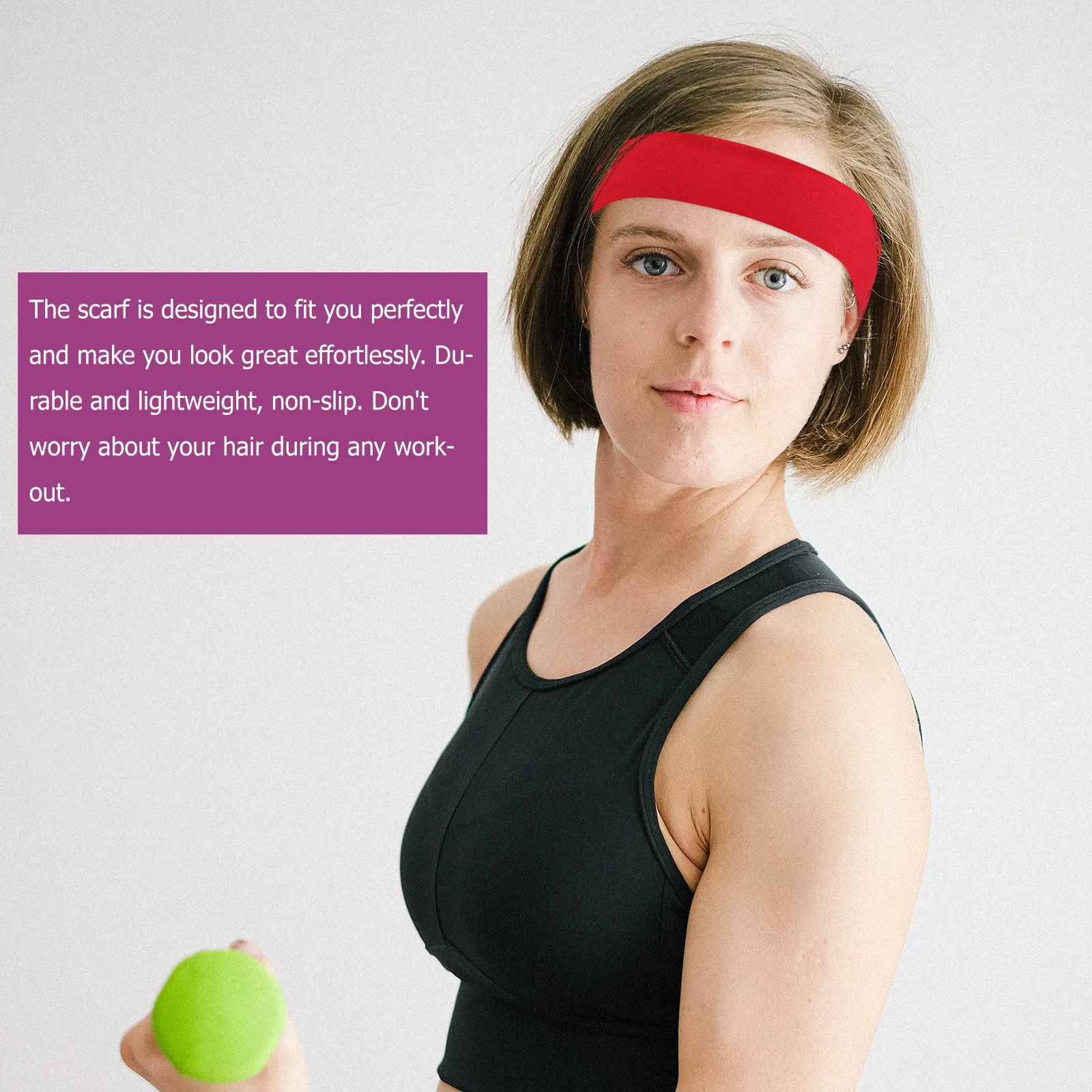 

4Pcs Breathable Sports Headbands Sweat Absorbent Running Fitness Headwrap Yoga Tennis Outdoor Elastic Hair Band for Gym Workout