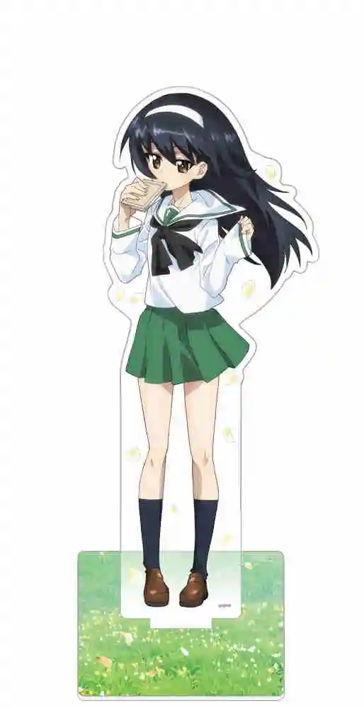 Anime Fans Gifts GIRLS und PANZER The Movie Sailor suit Superstar HD Figurel Acrylic Stand  PVC Desktop decoration About 15cm