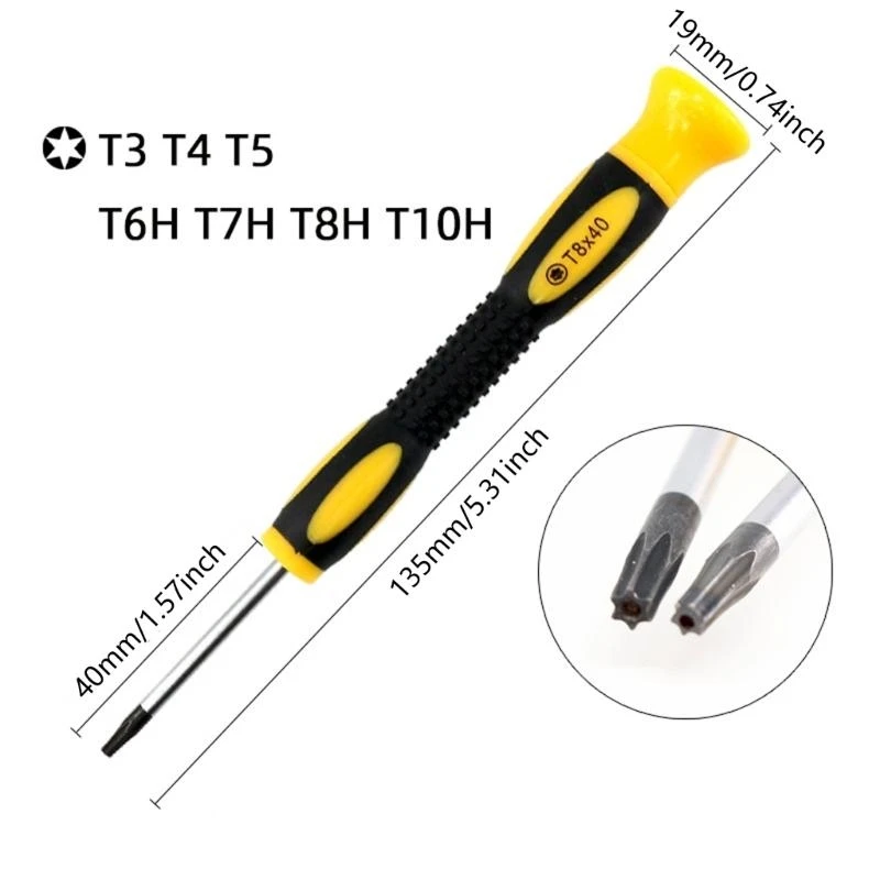 Comfort Handle Efficient Screwdriver for Electronic Device Maintenance