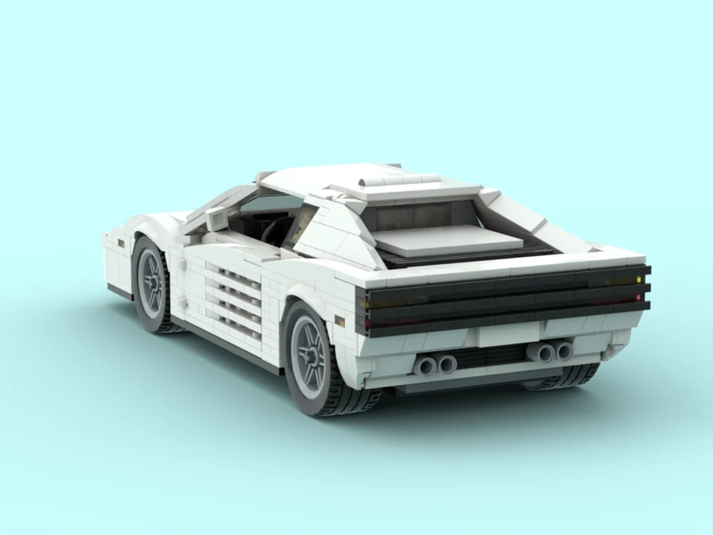 1:18 Testarossa sports car MOC-164360 • 931 parts Building Block Model Birthday Toy Gift