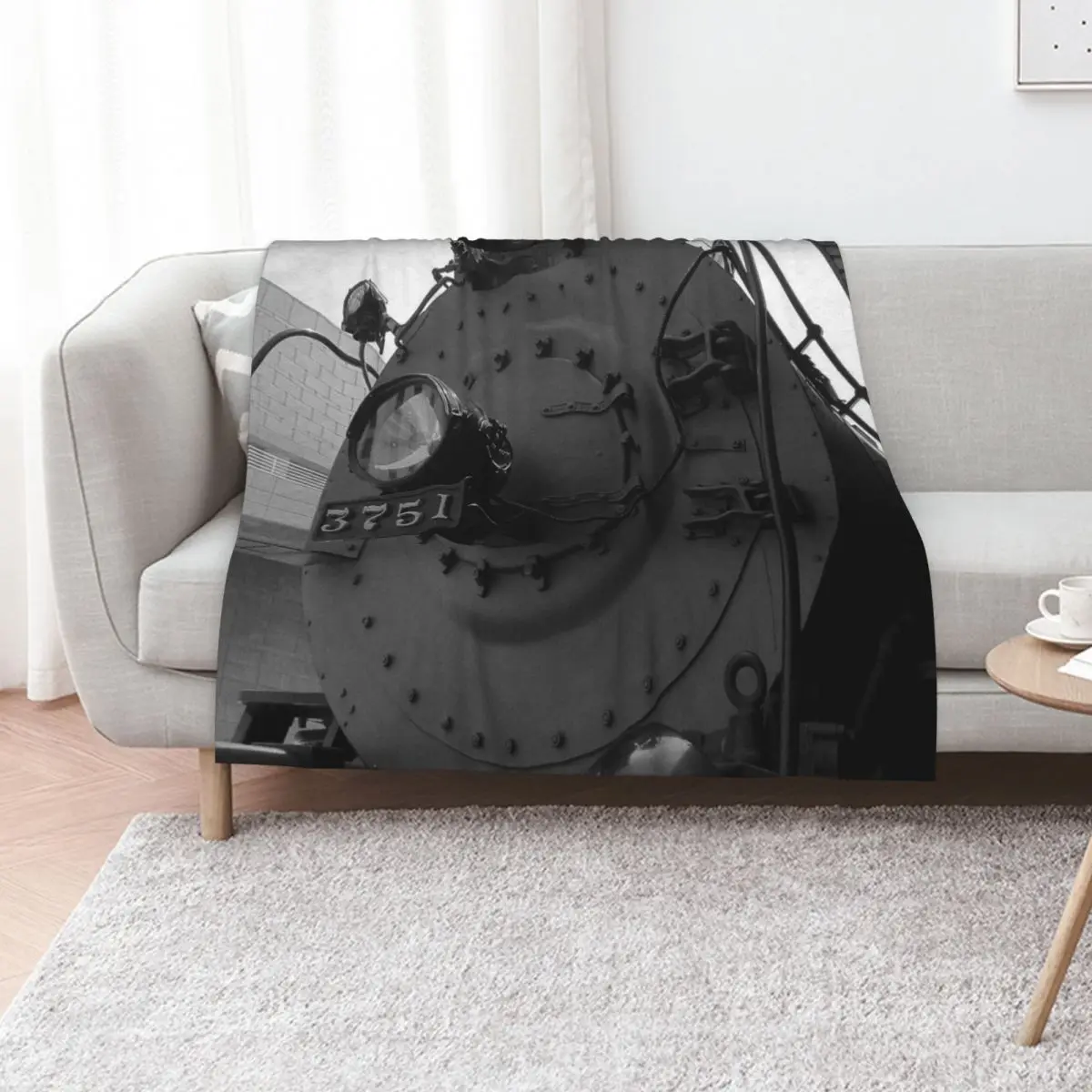 Плед Steam Engine 3751 из фланелевого флиса, мягкий и теплый плед