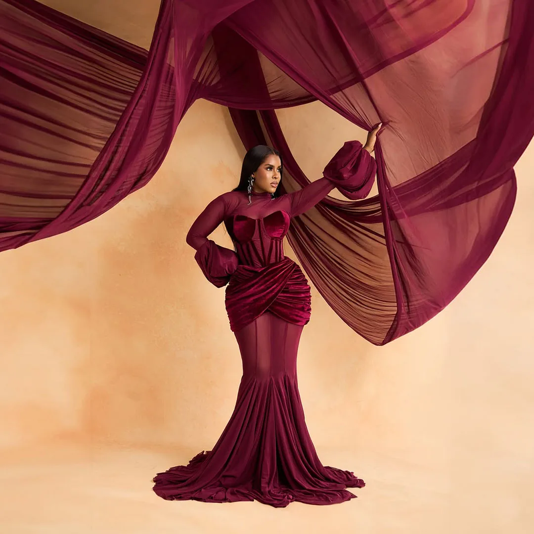 Elegant Burgundy Sh… - image