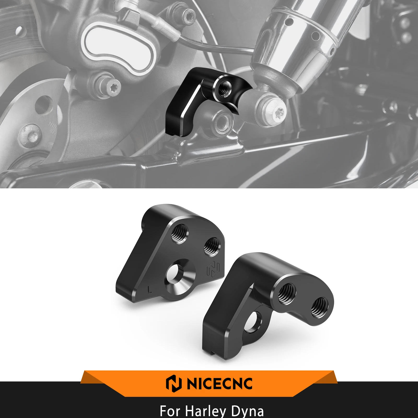 For Harley Dyna 2006–2017 NICECNC 2-Position Rear Lift Kit Dyna Fat Bob FXDF Low Rider Fat Bob Street Bob Wide Glide Super Glide