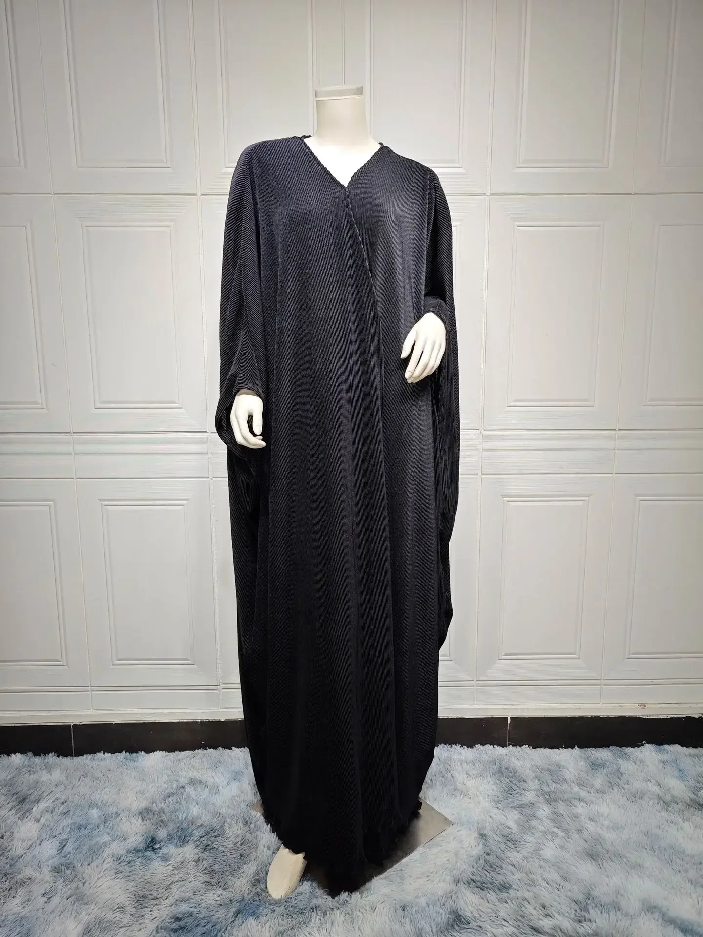 Solid Open Abaya Women Eid Mubarak Muslim Dress Kaftan Khimar Ramadan Abayas Loose Jilbab Dubai Hijab Robe Islam Clothing 2025