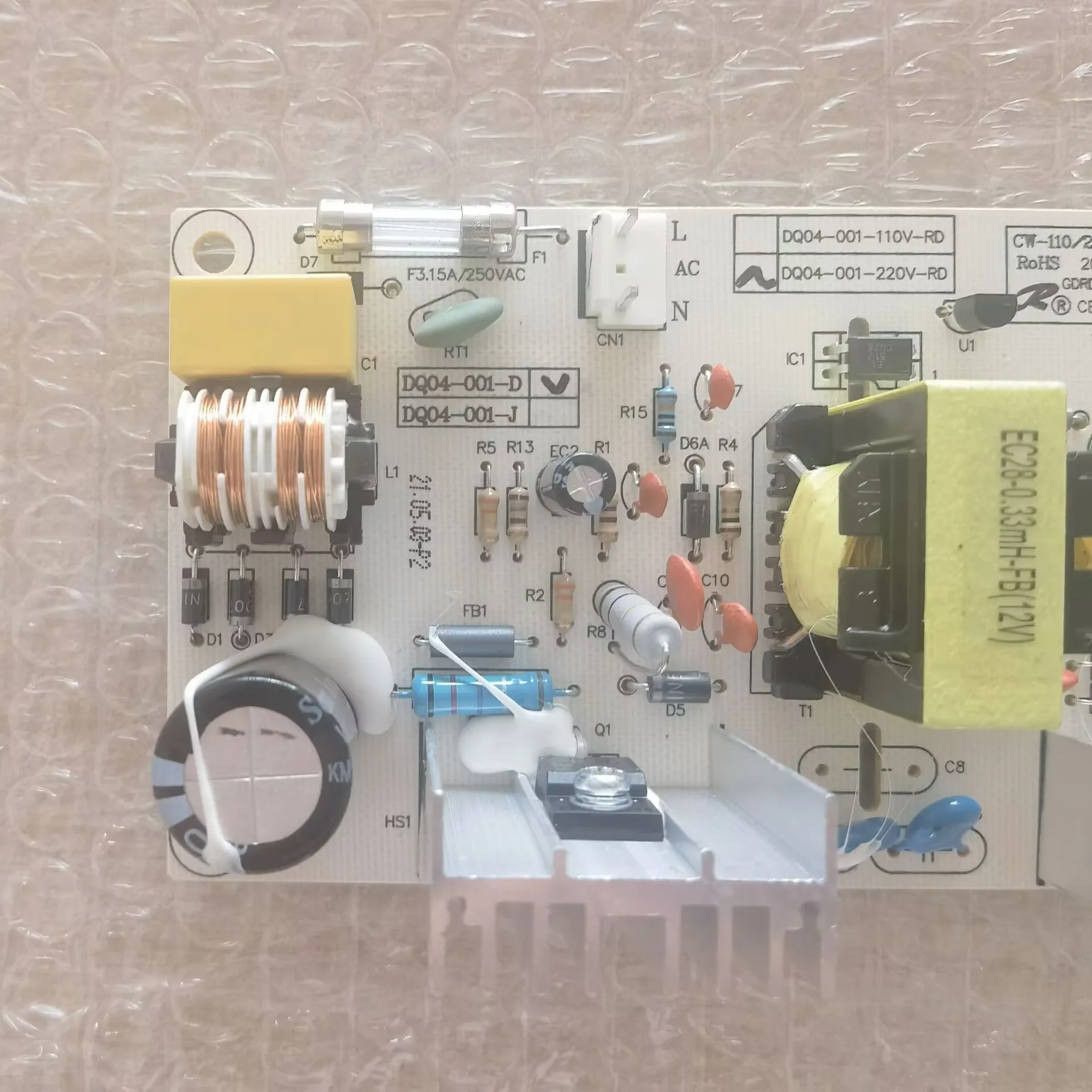 All New Compatible DQ04-001-D DQ04-001-J DQ04-001-220V For KWS-30T KWS-28F2 Power Board