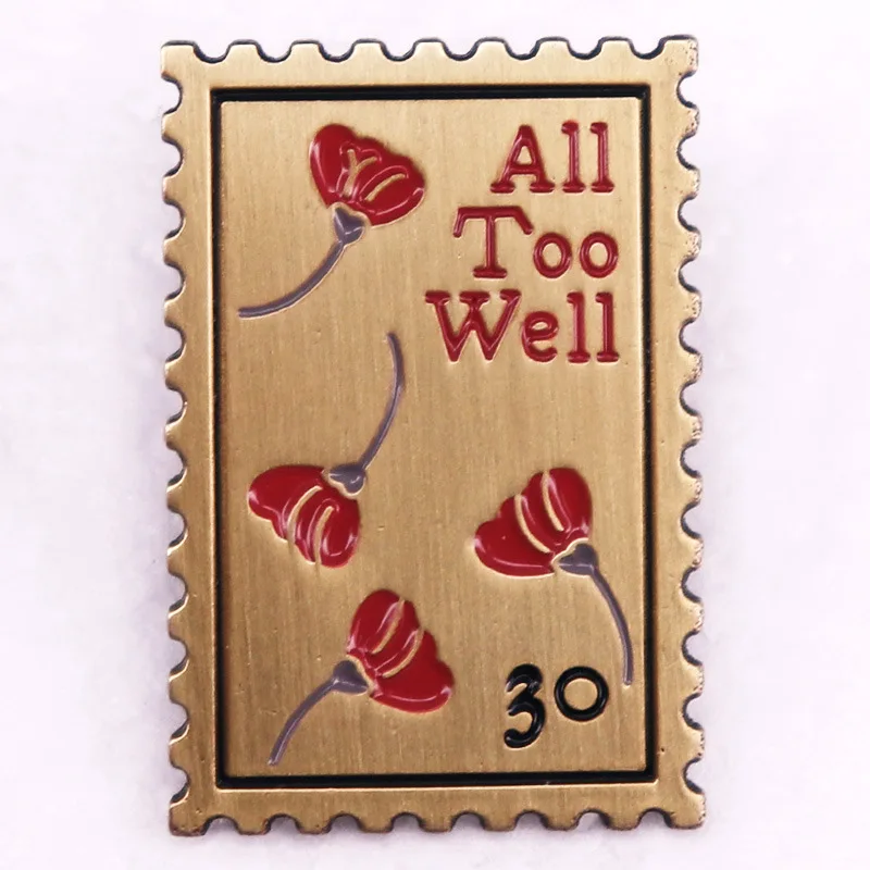 A2566 All Too Well stamp Brooches for Clothing Badges Cute Enamel Pin Lapel Pins for Backpack Fashion Jewelry Accessories