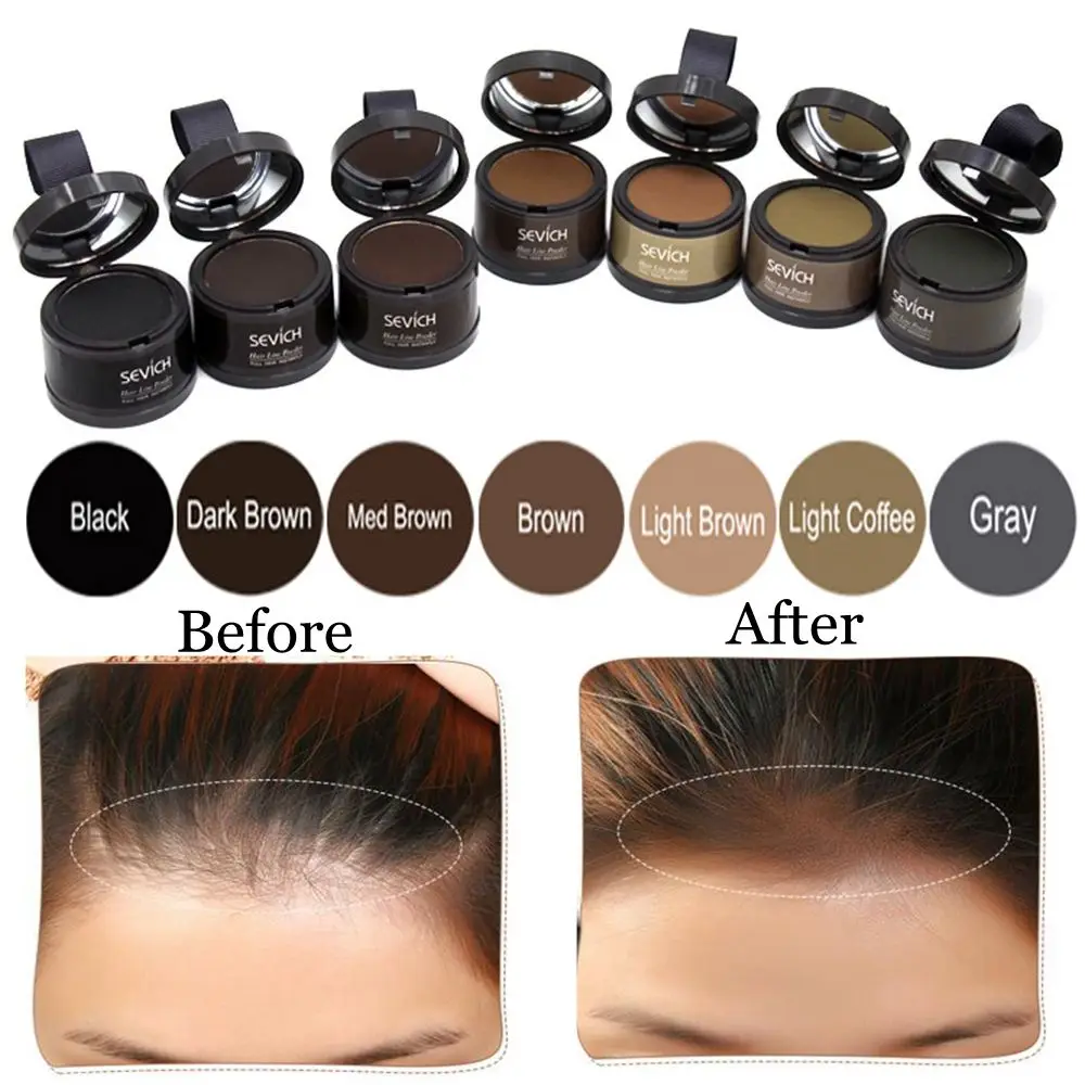 Water Proof hair line powder in hair color Edge control Hair Line Shadow Makeup Hair Concealer Root Cover Up Unisex Instantly