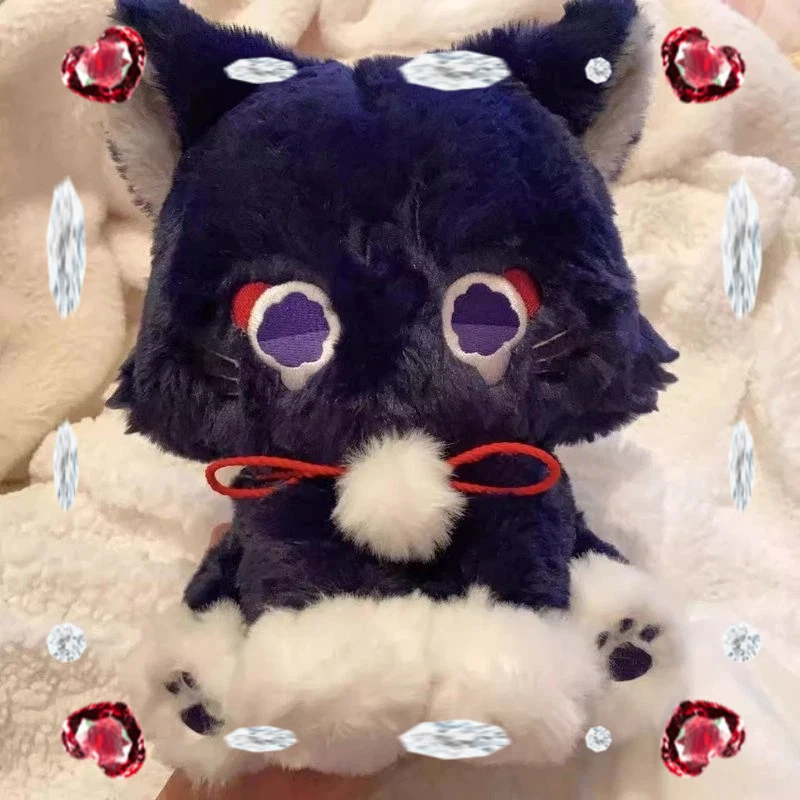 

Genshin Impact Scaramouche Cat Plush Toy Cute Soft Stuffed Doll Game Character Anime Peripheral Birthday Gift For Girls