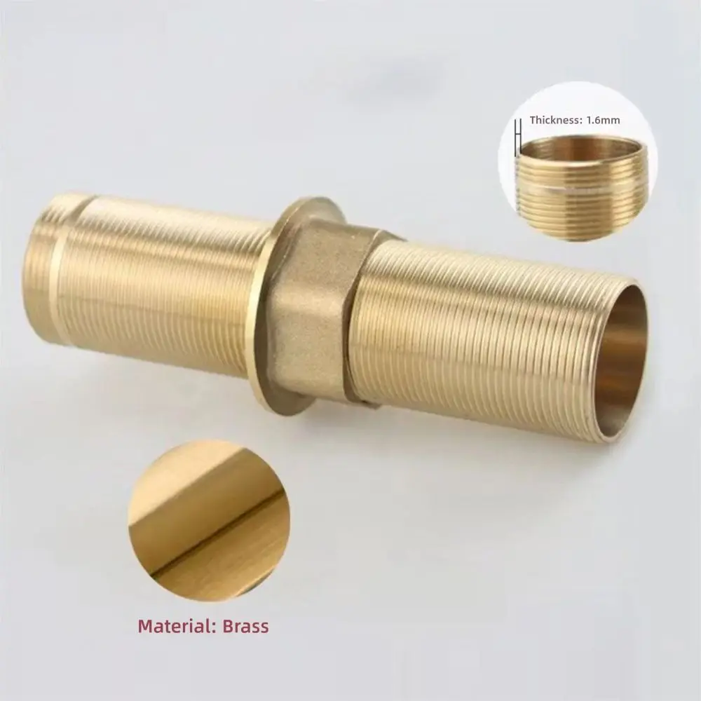 Durable Gold Brass Pipe Fitting Copper Multi Size Water Gap Fixed Fittings Fixed Hardware Accessories Hose Joint Tool