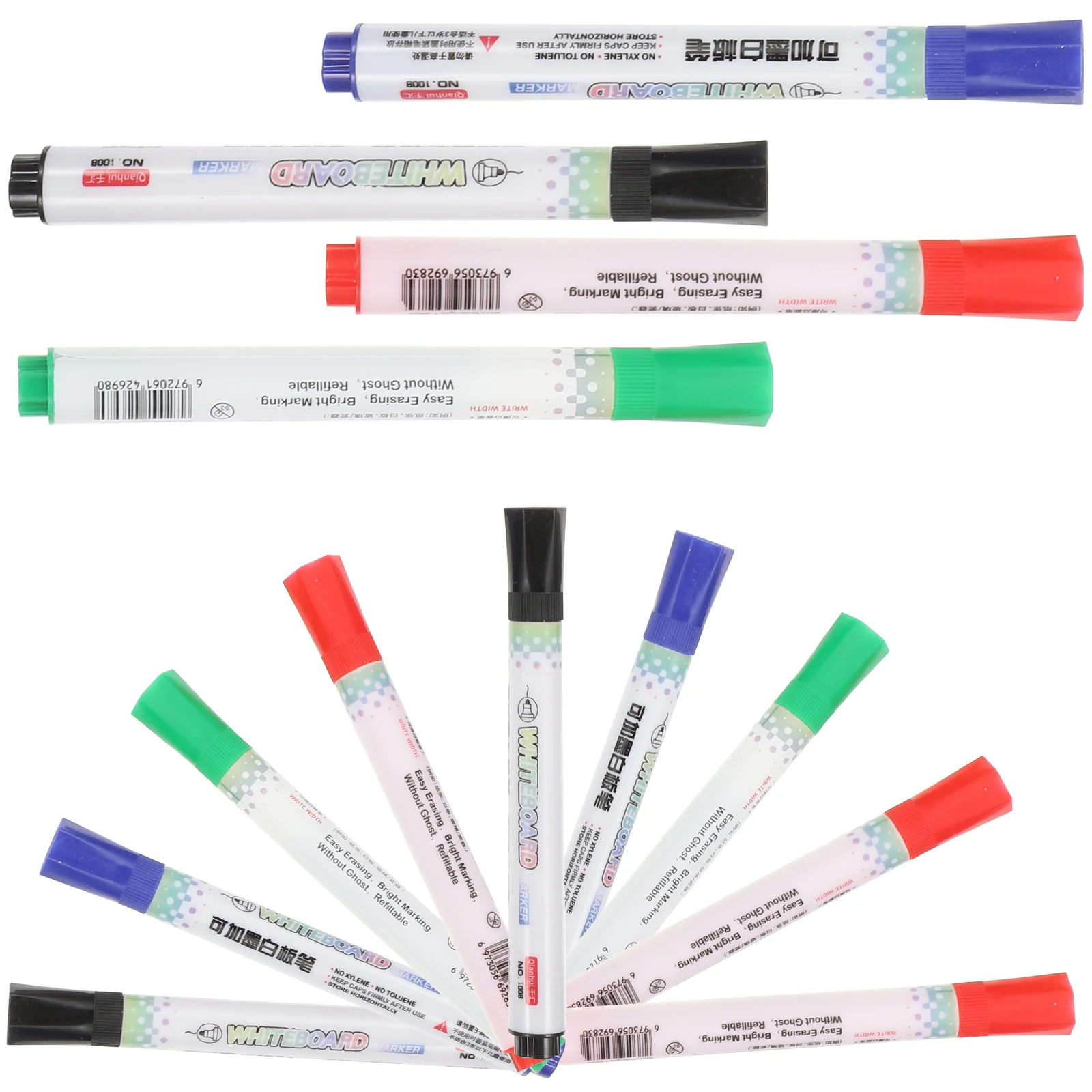 

20Pcs Whiteboard Markers High-End Eco-Friendly Long-Lasting Smooth Flow for Teachers Office Home Learning Plastic Board Pen