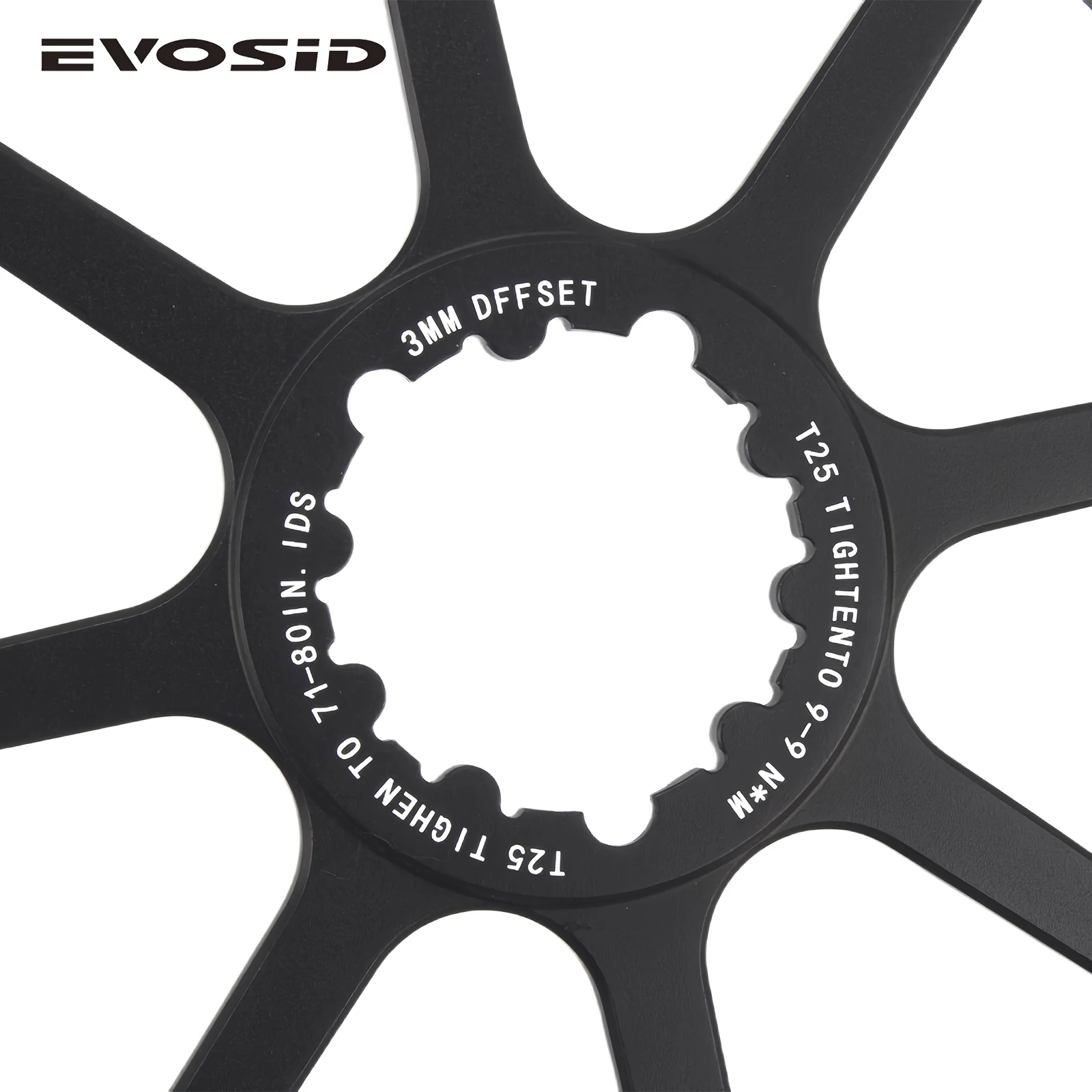 EVOSID-platos y bielas de carretera ultraligeros, 12s, 40, 42, 44T, plato único, tecnología hueca, CNC, 165mm, con soporte para bicicleta plegable