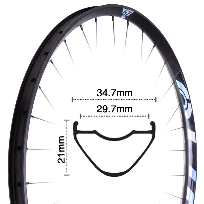 ZTTO Custom Wheelset 35mm Wide Rim E-Bike MTB Enduro Wheelset Tubeless 27.5/29 148 Boost Hub Thru Axle Steel Freehub for Cycling