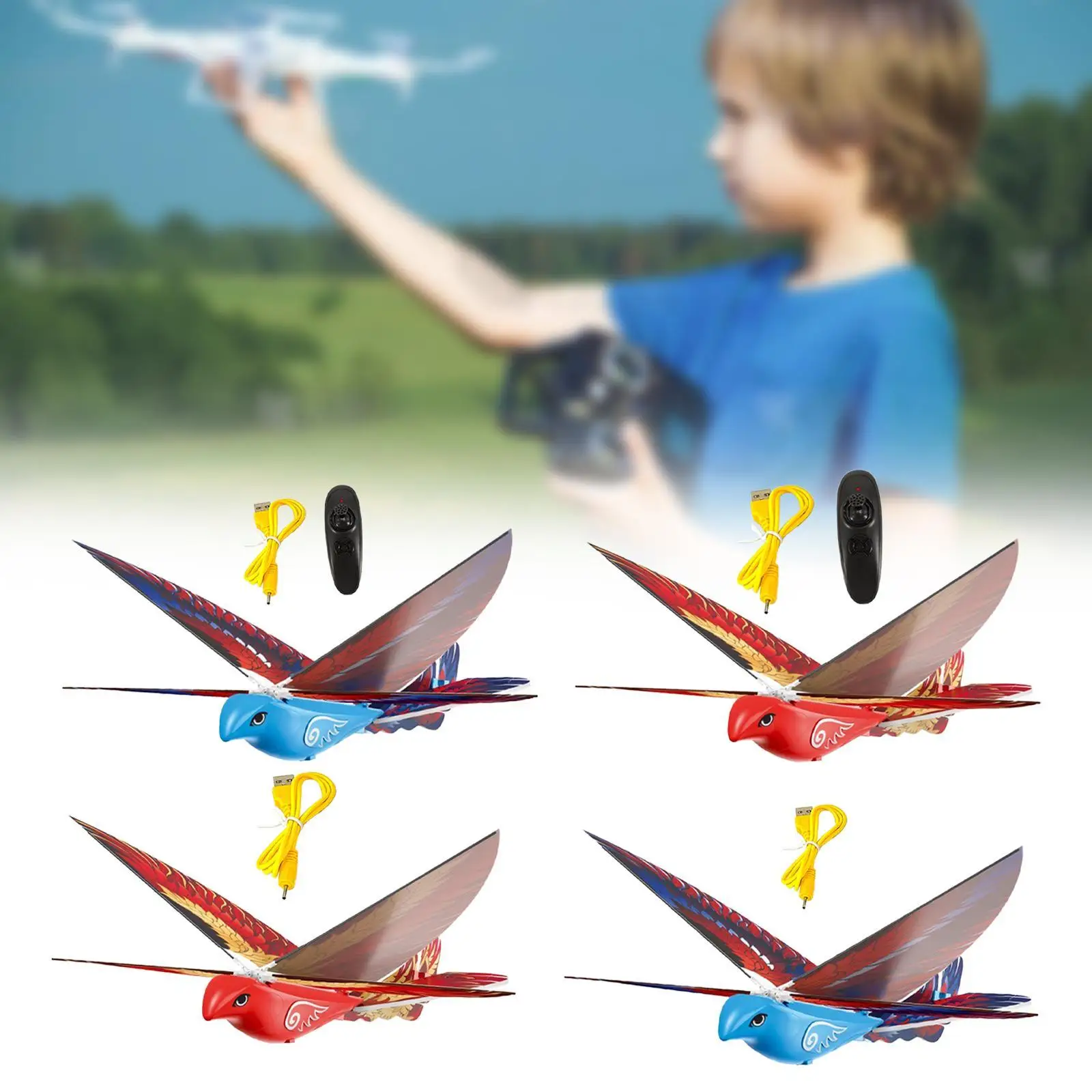 Remote Control Flying Bird Toy RC Toy Flying RC Bird Toy for Kids for Indoor