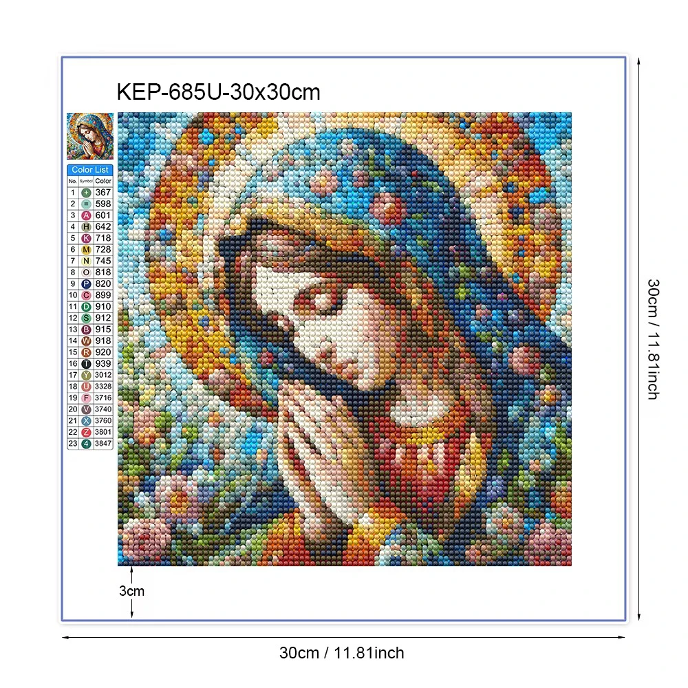 1pc frameless 5D DIY Diamond Painting New 2025 Jesus Religion Full Drill Mosaic Embroidery Cross Stitch Kits Modern Home Decorat view 4