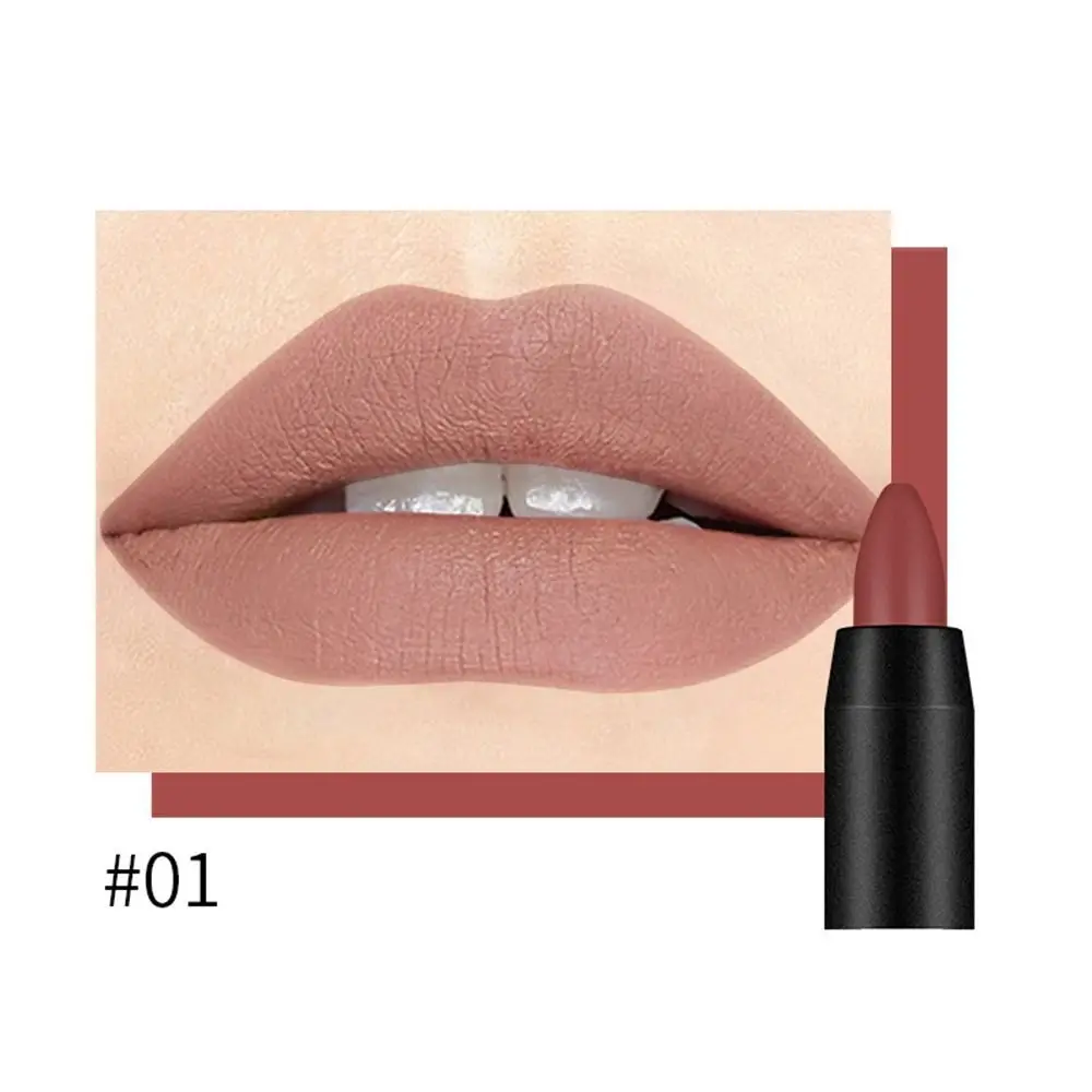 Portable Matte Lipstick Anti-smudge Waterproof Long Lasting Lip Pencil Moisturising Lip liner Lips Makeup Cosmetic