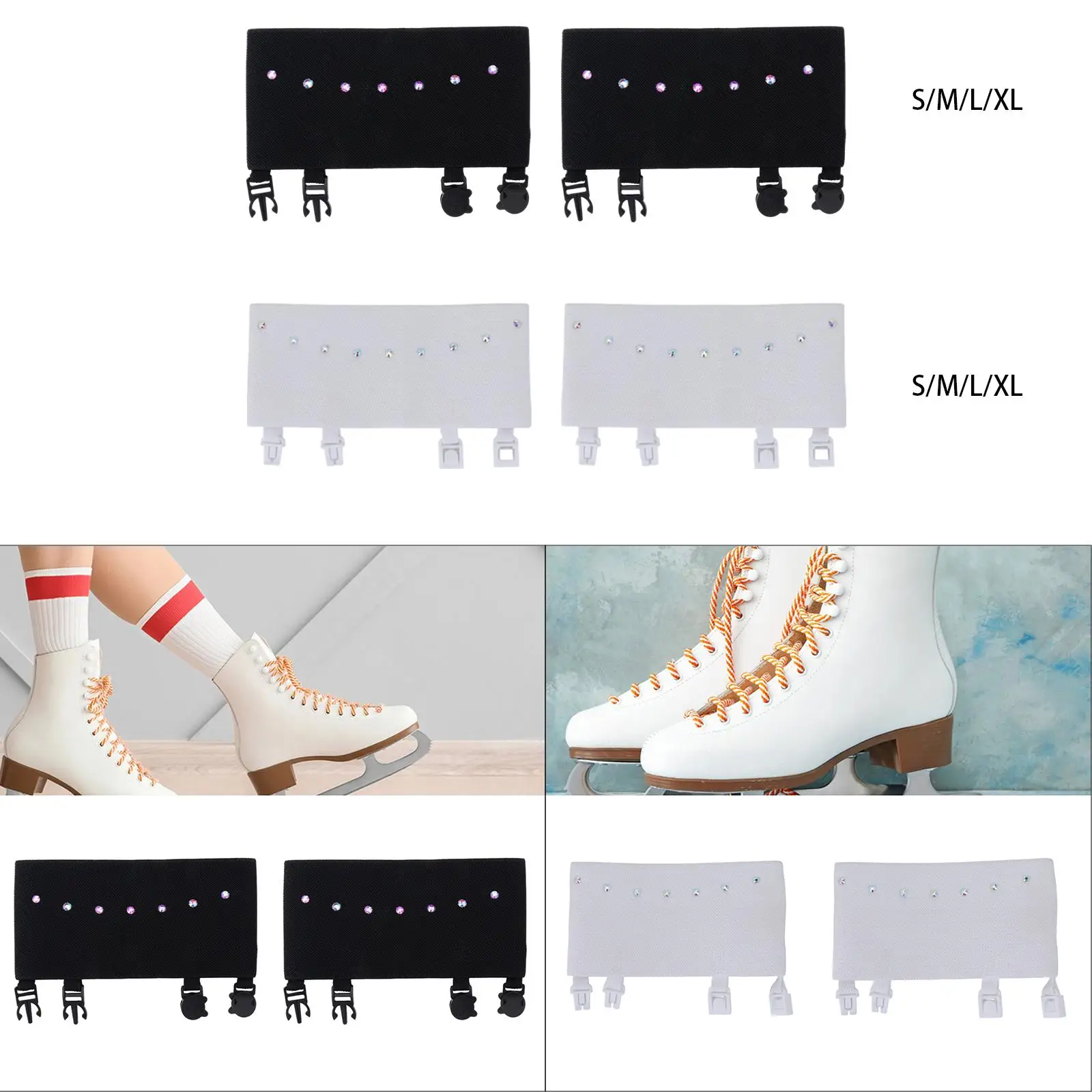 Fotografia 5: Capa protetora para botas de skate, capa protetora para patins de gelo e faixa de sapato para patins artísticos ao ar livre