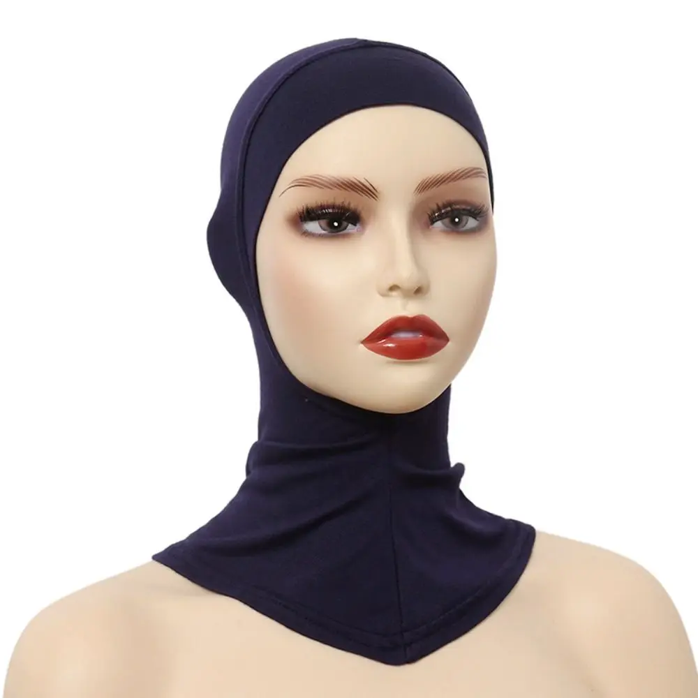 26 Colors Hijab Inners Caps Stretchable Cotton Jersey Cotton Tube Cap Circular Mouth Practical Scarf Turbans Dress Up