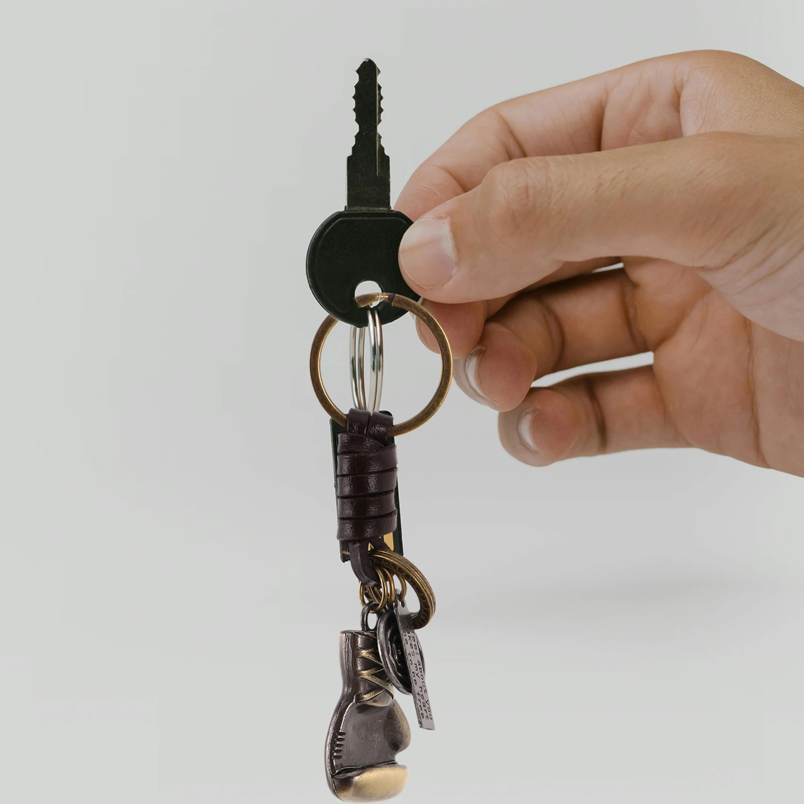 

Creative Boxing Glove Keychain Metal Key Ring Pendant Bag Car Decoration Sport Accessories Gift For Men Women