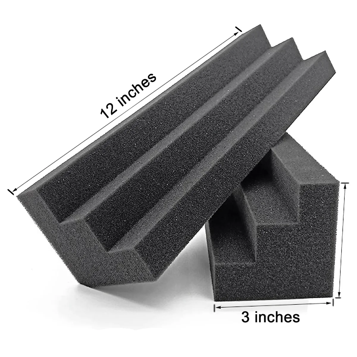 

Reliable-16 Pack Acoustic Foam Panels, Acoustic Bass Trap Corner Block, Sound Absorbing Foam for Studio, Home or Theater-ABIQ