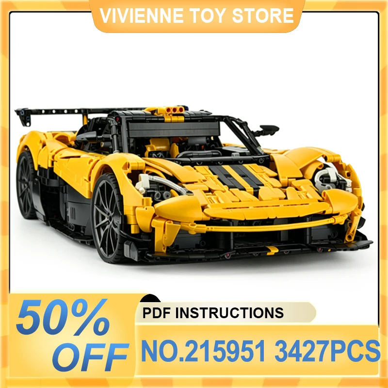 

Classic MOC 215951 Technical Supercar Building Blocks Model, DIY Assembled Educational Toy, Surprise Gift for Kids
