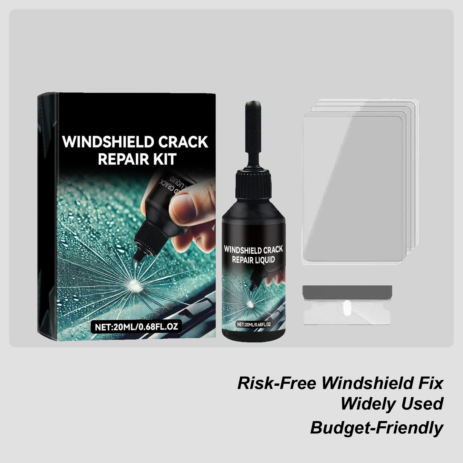 

Ремонт трещин на лобовом стекле, комплект для ремонта лобового стекла, профессиональный жидкий защитный наполнитель, устойчивый к царапинам для автомобиля, автомобильной промышленности